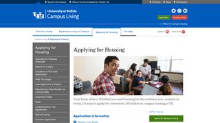 
                            4. Applying for Housing - Campus Living - University at Buffalo
