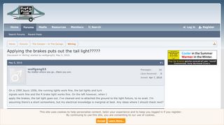 
                            8. Applying the brakes puts out the tail light????? | PopUpPortal
