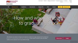 
                            5. Applying to graduate school | Admission | ASU