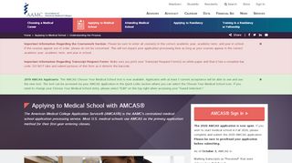 
                            7. Applying to Medical School with AMCAS® - AAMC for …