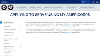 
                            4. Applying to Serve Using My AmeriCorps | Corporation for National and ...