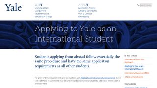 
                            3. Applying to Yale as an International Student | Yale College ...