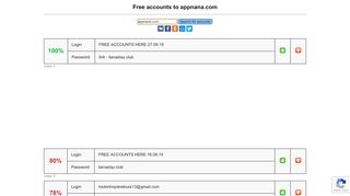 
                            4. appnana.com - free accounts, logins and passwords