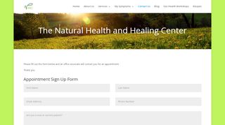 
                            3. Appointment Sign Up - The Natural Health and …