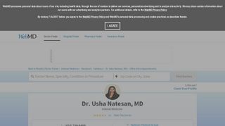 
                            5. Appointments and Hours of Operation for Dr. Usha Natesan, Salisbury ...