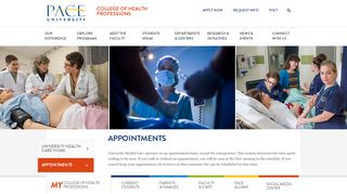 
                            1. Appointments | COLLEGE OF HEALTH PROFESSIONS - Pace ...