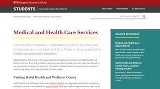 
                            3. Appointments | Student Health Services | Washington University in St ...