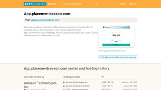 
                            3. App.placementseason.com server and hosting history