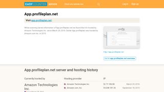 
                            5. App.profileplan.net server and hosting history - Easy Counter