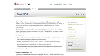 
                            2. AppraisalPort® – a workflow solution designed to ... - FNC, Inc.