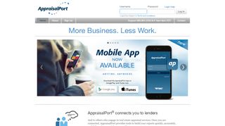 
                            1. AppraisalPort :: More Business. Less Work. - Home Page