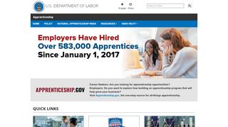 
                            2. Apprenticeship | U.S. Department of Labor