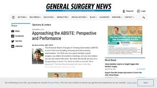 
                            7. Approaching the ABSITE: Perspective and Performance - General ...