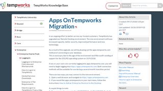 
                            5. Apps OnTempworks Migration | TempWorks Knowledge Base