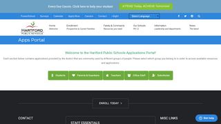 
                            4. Apps Portal | Hartford Public Schools