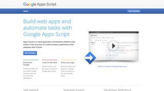 
                            8. Apps Script – Google Apps Script