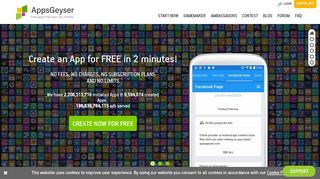 
                            4. AppsGeyser Features - FREE App Creator. Create Apps for Android ...