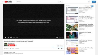 
                            6. Appsmillion Inspirational Quote App Tutorial2 - YouTube