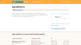 
                            8. App.talentry.io server and hosting history