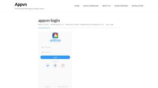 
                            4. appvn-login - Appvn