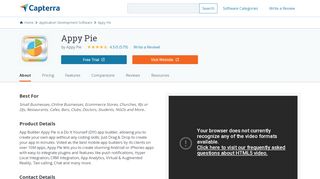 
                            8. Appy Pie Reviews and Pricing - 2019 - Capterra