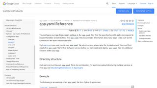 
                            7. app.yaml Reference | App Engine standard …