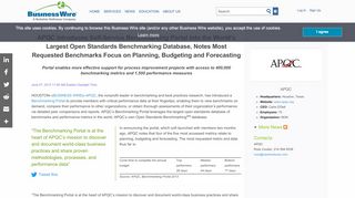 
                            5. APQC Introduces Self-Service Benchmarking Portal into the ...