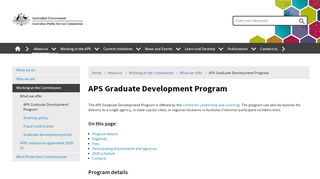 
                            3. APS Graduate Development Program | Australian Public Service ...