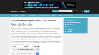 
                            4. APS Implements Google Scholar's CASA Initiative - American Journal ...