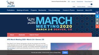 
                            6. APS March Meeting 2020 - American Physical Society