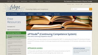 
                            3. aPTitude (Continuing Competence System) | FSBPT