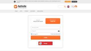 
                            3. Aptoide - Account Login