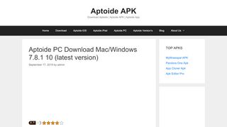 
                            7. Aptoide PC | Download Mac/Windows 7.8.1 10 …