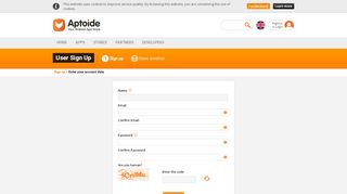 
                            1. Aptoide - User Sign Up