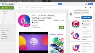 
                            1. APUS Launcher - Theme, Wallpaper, Hide Apps - Google Play