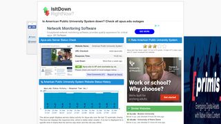 
                            5. Apus.edu - Is American Public University System Down Right Now?