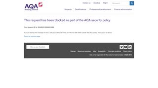 
                            5. AQA | Request blocked