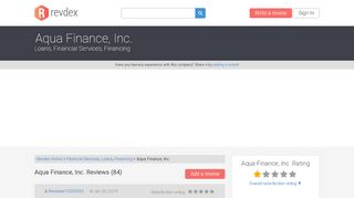 
                            9. Aqua Finance, Inc. Reviews, Complaints, Customer …