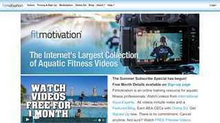 
                            7. Aqua Fitness Videos // Fitmotivation