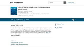 
                            6. Aquaculture | Wiley Online Books