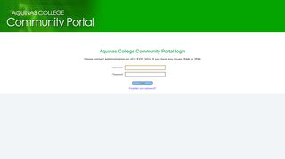 
                            2. Aquinas College Community Portal login