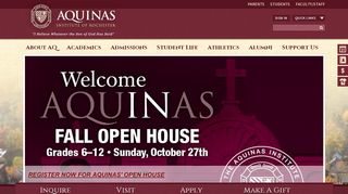 
                            9. Aquinas Institute - Home