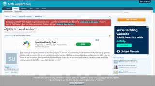 
                            7. AQUOS Net won't connect | Tech Support Guy