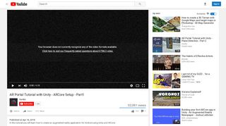 
                            1. AR Portal Tutorial with Unity - ARCore Setup - Part1 - YouTube