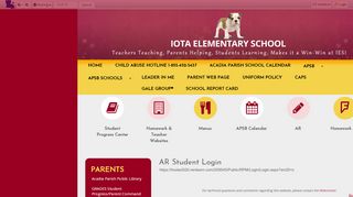 
                            6. AR Student Login ? Page - Iota Elementary - Acadia Parish School Board