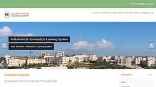 
                            7. Arab American University E-Learning System