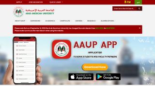 
                            2. ARAB AMERICAN UNIVERSITY | THE FIRST PRIVATE UNIVERSITY ...