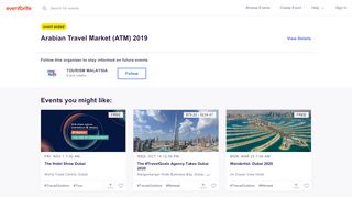 
                            6. Arabian Travel Market (ATM) 2019 Registration, Sun, Apr 28, 2019 at ...