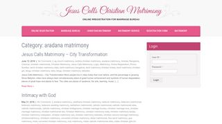 
                            3. aradana matrimony – Jesus Calls Christian Matrimony