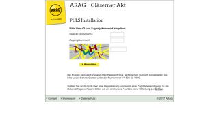 
                            7. ARAG - Gläserner Akt - Anmeldung zur PULS Installation